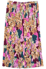Dries Van Noten - Pleated Floral Midi Skirt