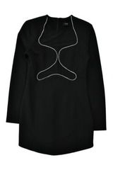 Misha Urban - Diamonte Trim Mini Dress