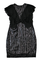 WORLD - Patterned Sequin Mini Dress