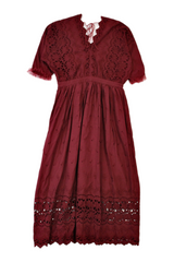 Belle & Bloom - Broderie Anglaise Maxi Dress