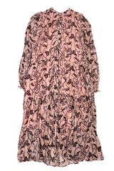 Second Female - Tiered Chiffon Midi Dress