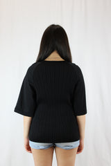 Veronika Maine - Ribbed Knit Tee