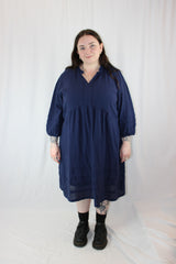 Blue Illusion - Cotton Smock