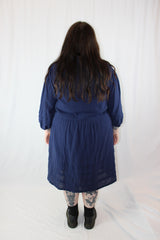 Blue Illusion - Cotton Smock