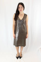 Sylvester - Sequin Striped Midi Dress
