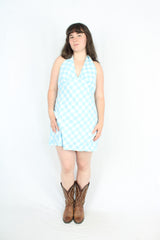 Ruby - Gingham Halter Dress
