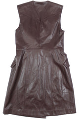 Saba - Faux Leather Midi Dress