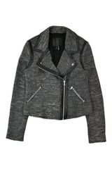 Paige - Jacquard Biker Jacket