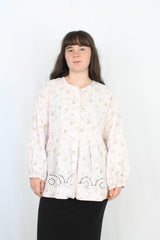 Damson Madder - Floral Broderie Top