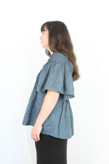 Marle - Gathered Pleat Top