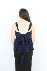 Thing Thing - Gingham Tie Top