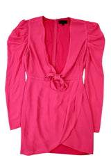 Michael Costello x Revolve - Tie Front Chiffon Mini Dress