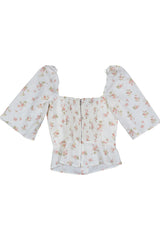 Reformation - Short Sleeve Floral Top