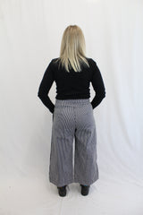 NYNE - Striped Wide Leg Jean