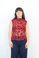 ASOS Design - Mock Neck Floral Top