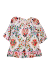 Loobie's Story - Watercolour Print Top