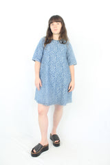Ganni - Denim Flower Dress