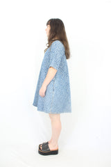 Ganni - Denim Flower Dress