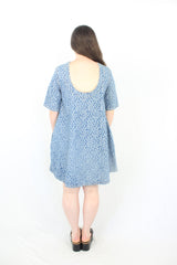 Ganni - Denim Flower Dress