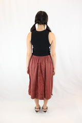 Nom*D - Plaid Contrast Midi Skirt