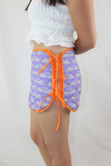 Arthur - Quilted Swan Print Skirt