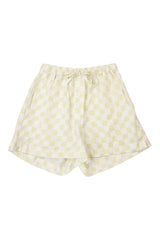 Holiday By Emma Muholland - Linen Checkerboard Shorts