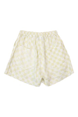 Holiday By Emma Muholland - Linen Checkerboard Shorts