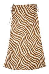 Ownley - Patterned Chiffon Midi Skirt