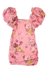 Love Shack Fancy - Floral Corduroy Mini Dress