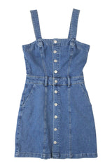 Paige - Denim Pinafore Dress