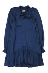 Sandro - Textured Satin Smock Dress