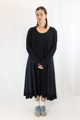 Paula Ryan - Side Stripe A-Line Tab Dress