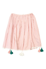 Cooper - Striped Cotton Midi Skirt