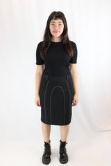 Kate Sylvester - Contrast Stitch Midi Skirt