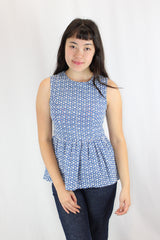 Ruby - Broderie Peplum Top