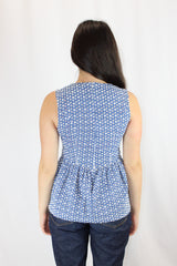 Ruby - Broderie Peplum Top