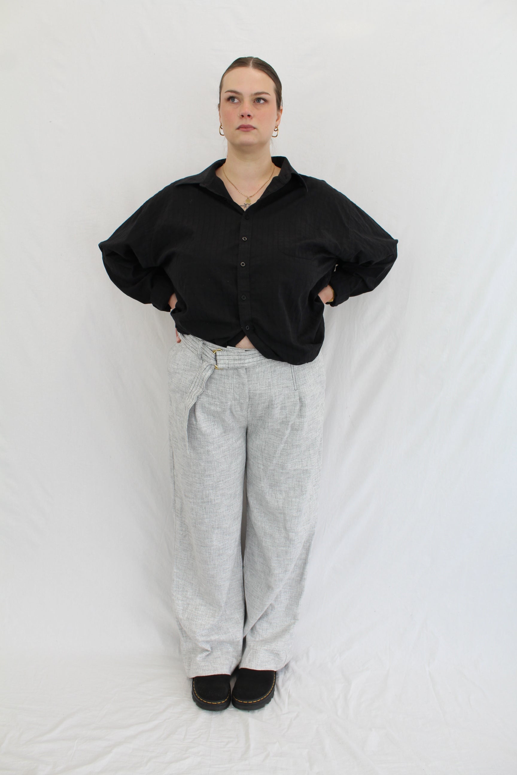 Max - Textured Wide Leg Pant
