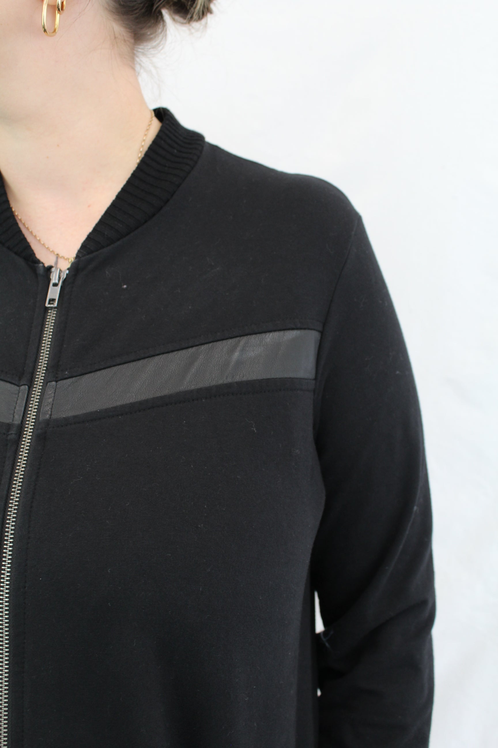 Sabatini - Leather Trim Coat