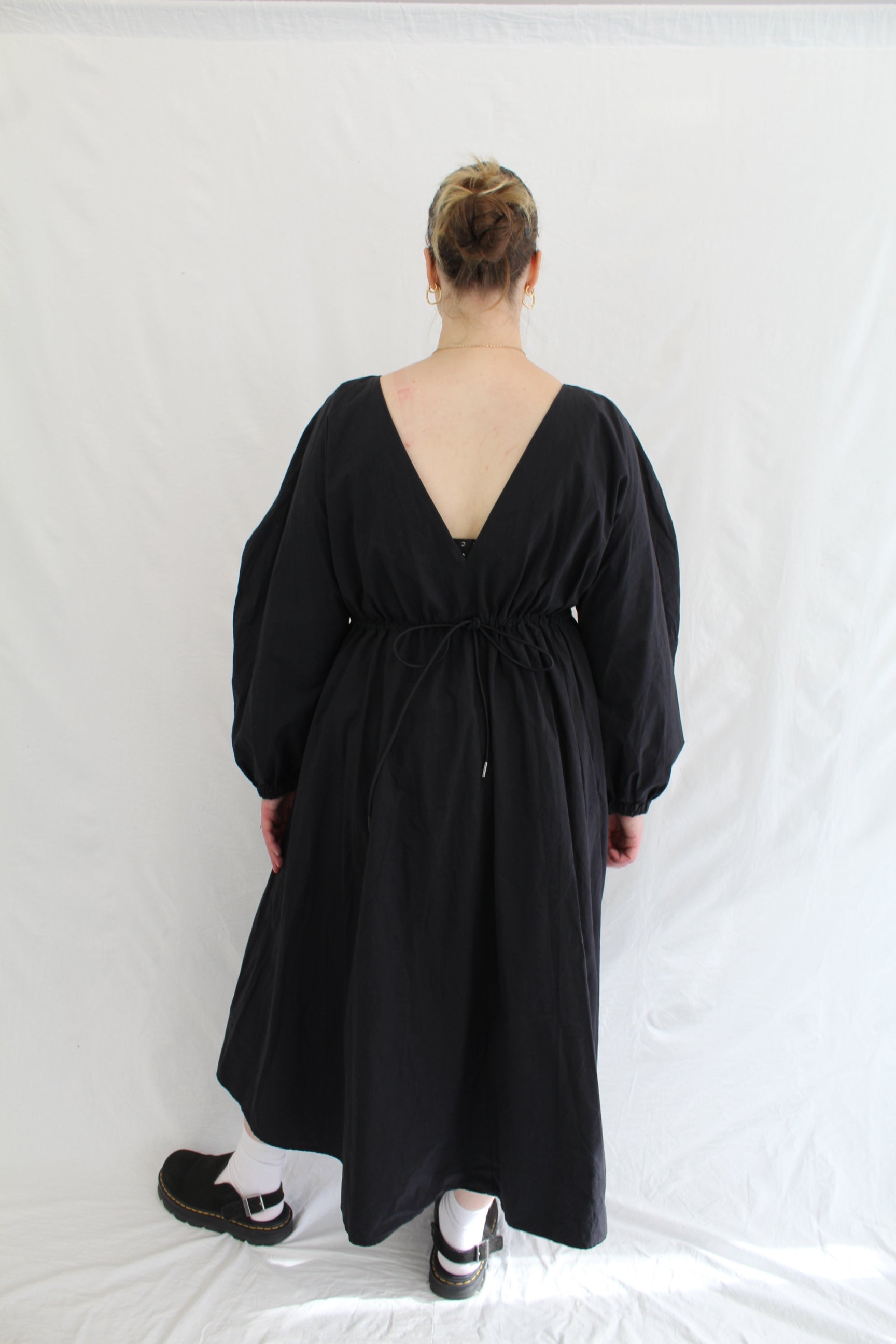 Gregory - Cotton Drawstring Maxi Dress