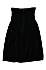 Yves Saint Laurent - Strapless Velvet Mini Dress