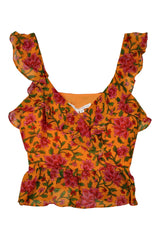 Veronica Beard - Floral Chiffon Top