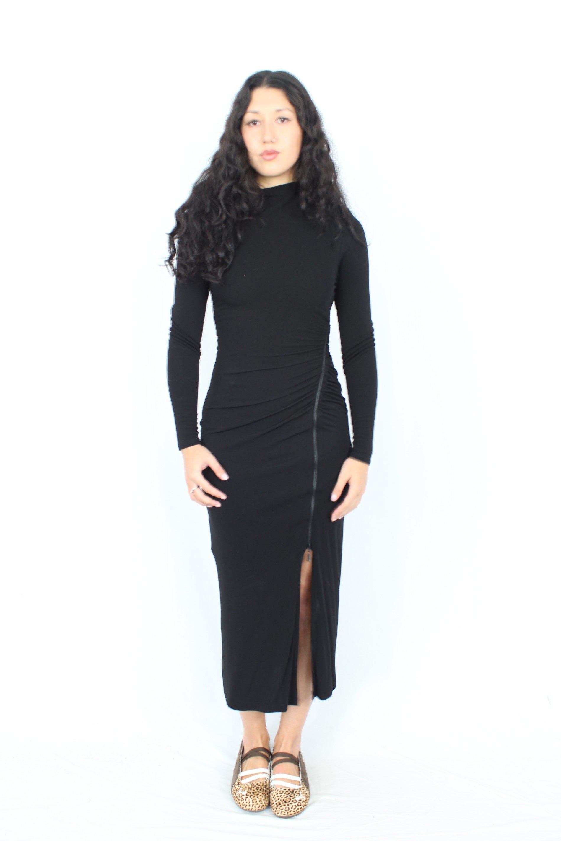 Cue - Gathered Zip Dress