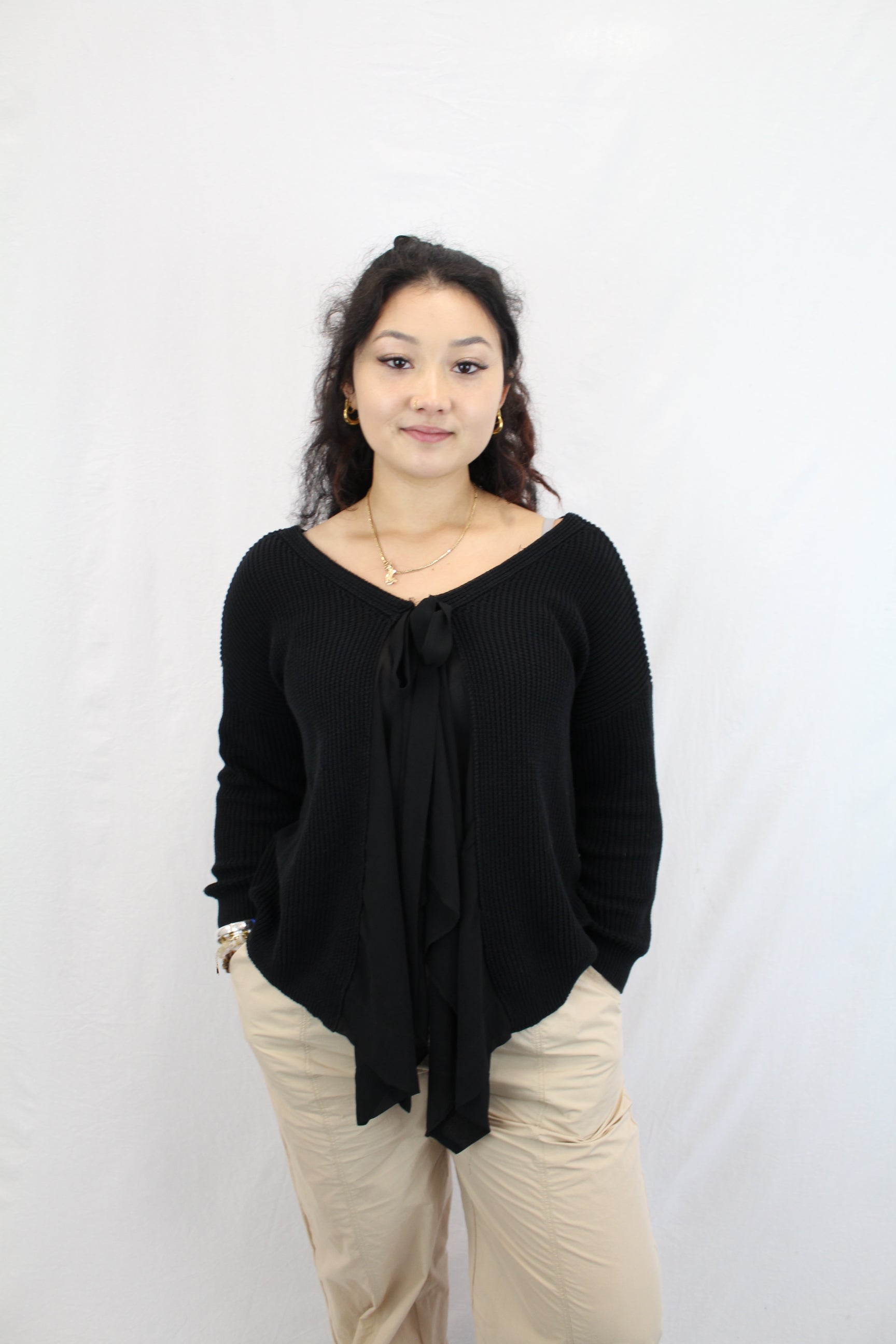 Bazaar - Tie Front Knit