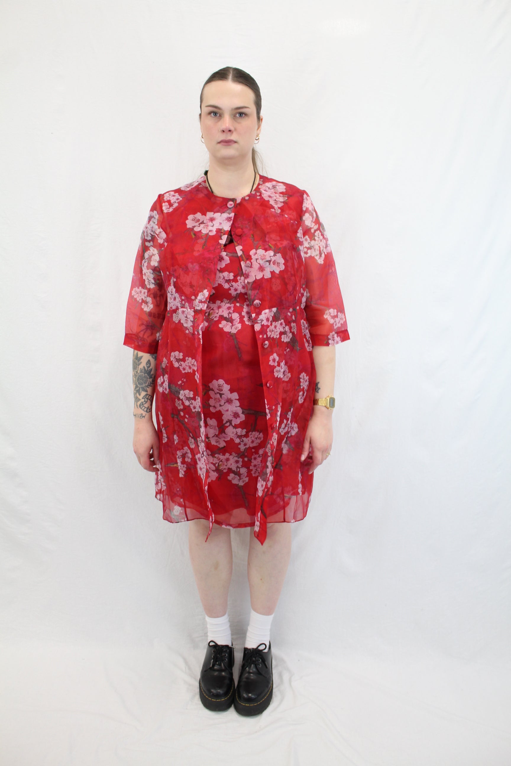 Megan Salmon - Cherry Blossom Coat NWT