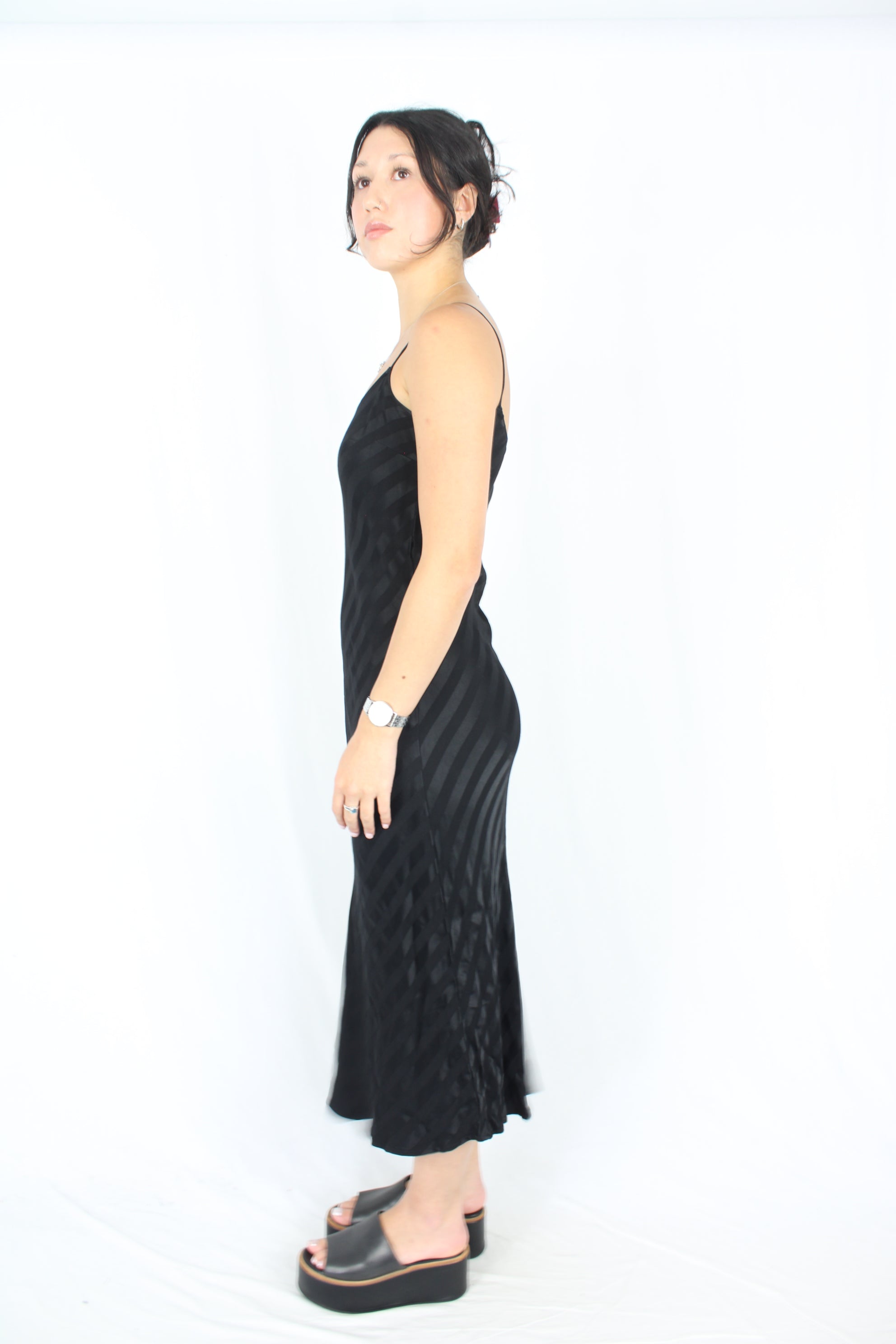 Blak Luxe - Striped Slip Dress