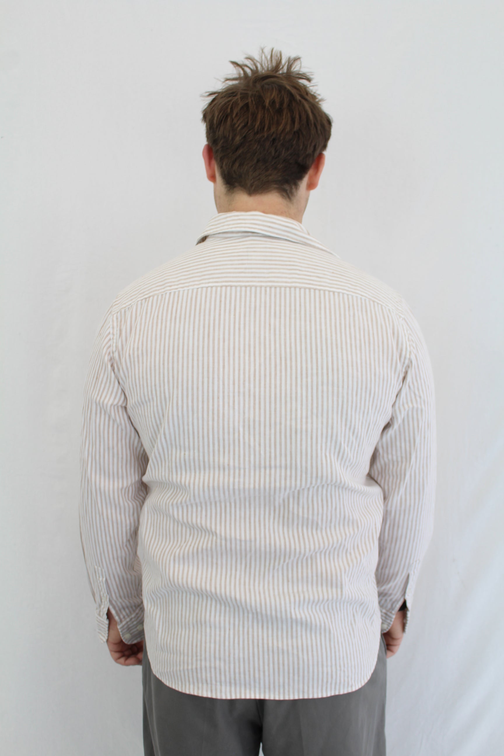 Hugo Boss - Striped Linen Button Up
