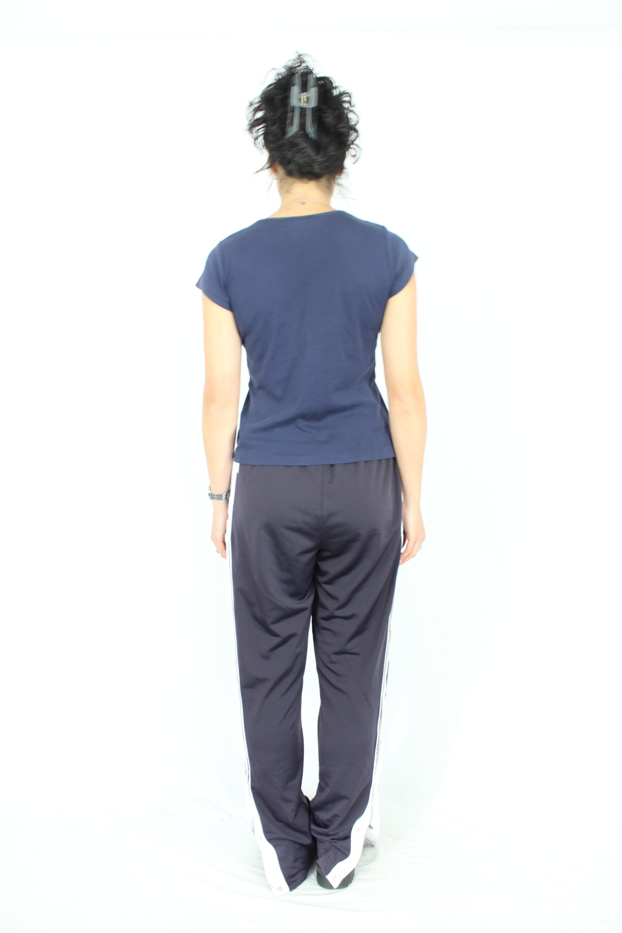 Adidas - Navy Snap Pants