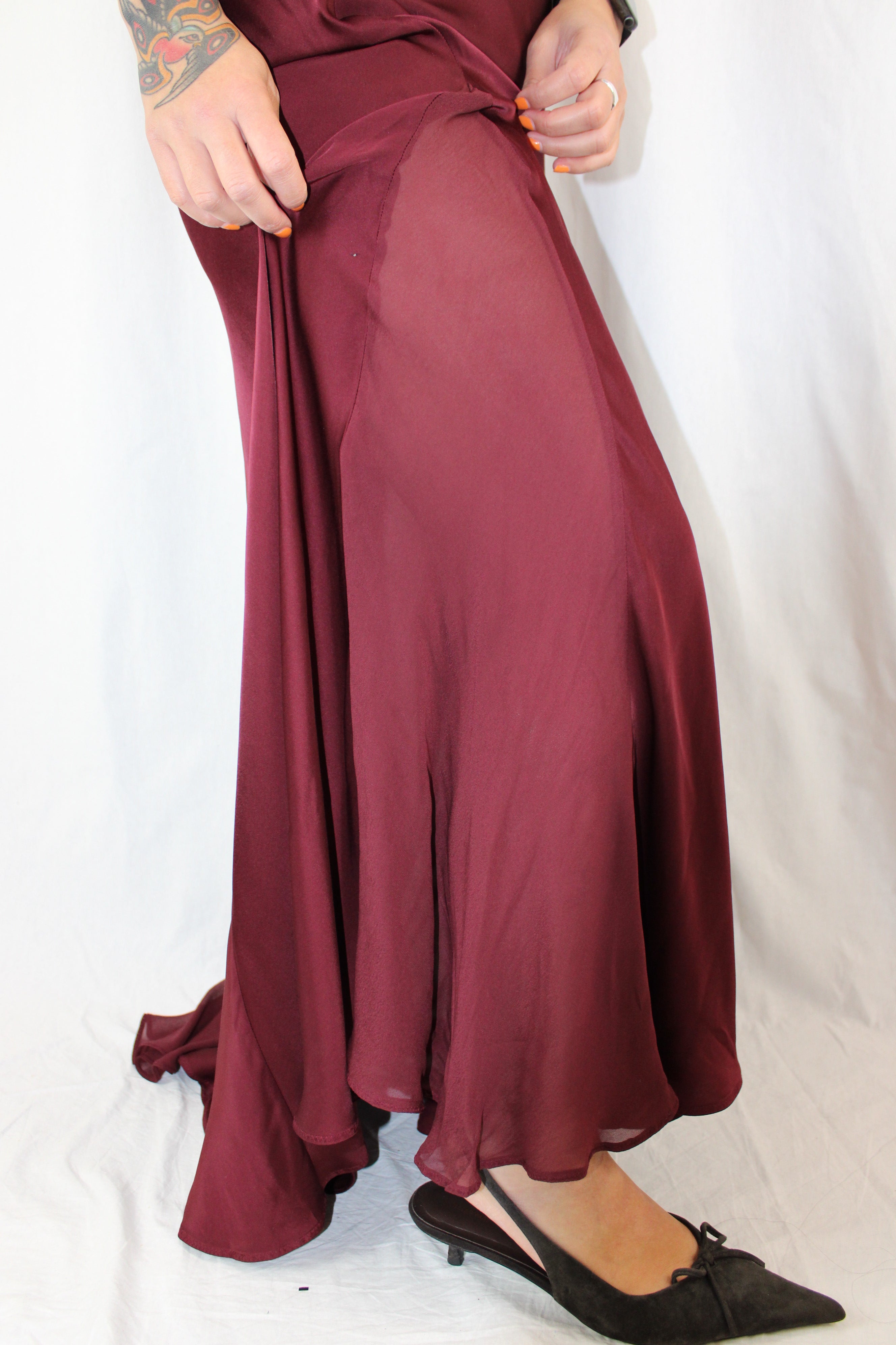 Karen Millen - NWT 'Sheer Woven' Maxi Skirt