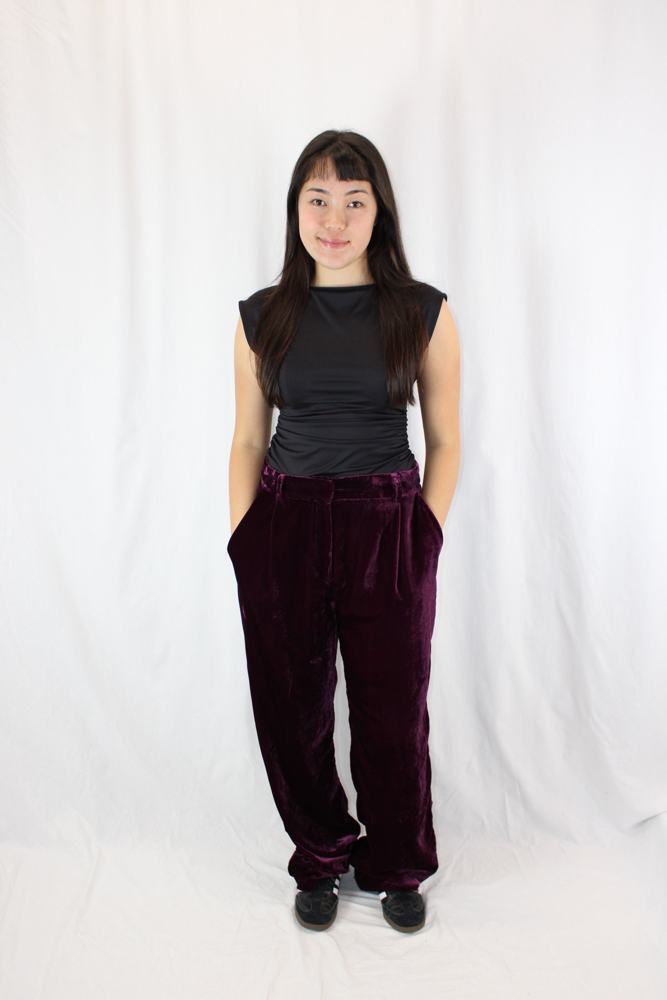 Hush - Velvet Straight Leg Pants