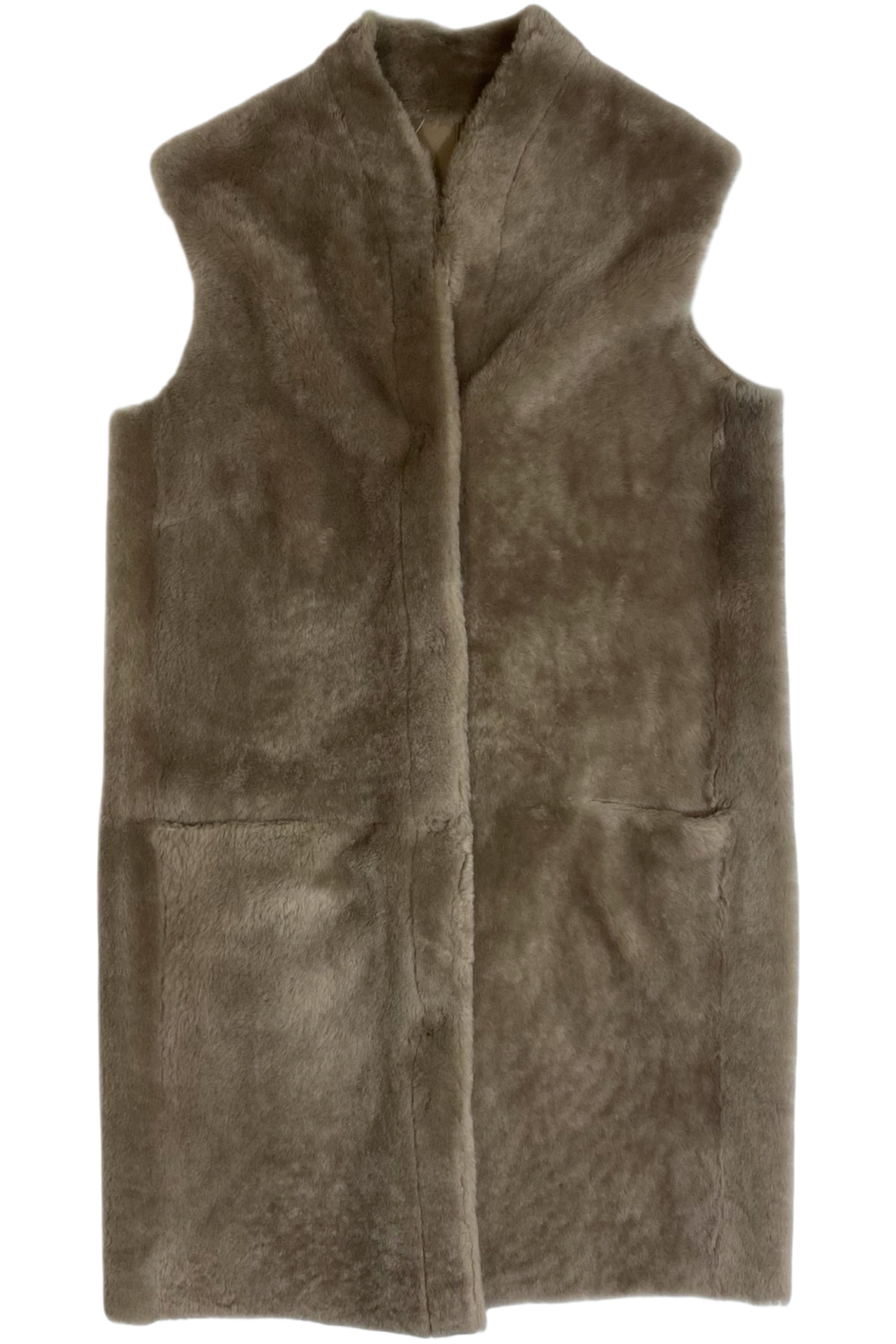Iris & Ink - Sleeveless Sheepskin Coat